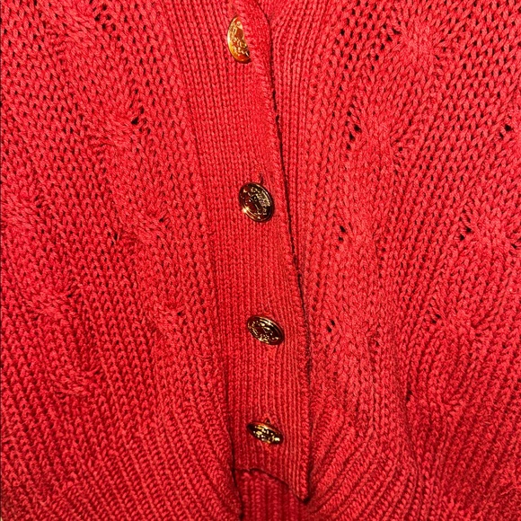 Vintage Patsy's Place Women's Cable Knit Cardigan Chunky Sweater Medium - Picture 5 of 7